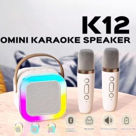 Wireless Karaoke Speaker With Karaoke Bluetooth Microphone K12 Home KTV Karaoke Machine - Blue - Image 2