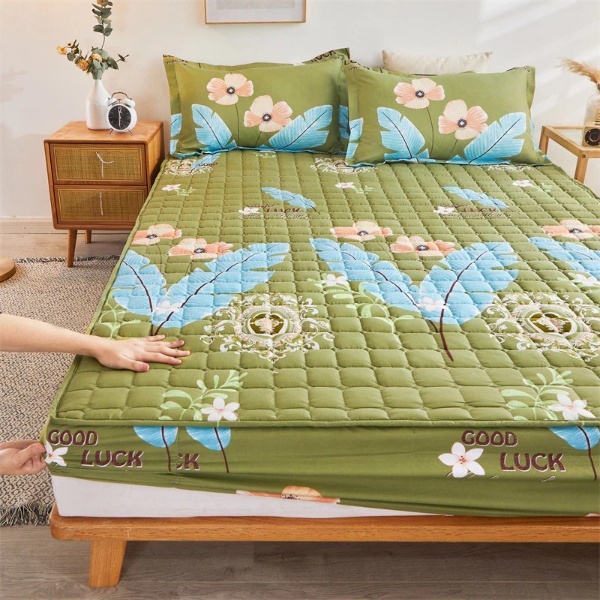 3-in-1 Set Single/ Queen/ King Size Fitted Bed sheet / Flat Sheet - D3