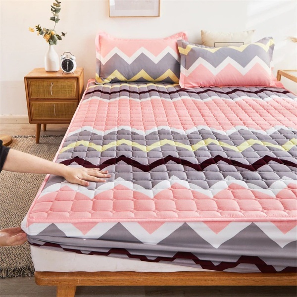 3-in-1 Set Single/ Queen/ King Size Fitted Bed sheet / Flat Sheet - D19