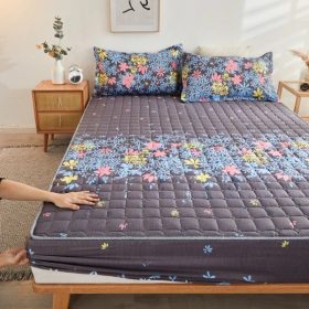 3-in-1 Set Single/ Queen/ King Size Fitted Bed sheet / Flat Sheet - D8 - Image 1