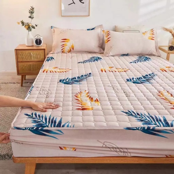 3-in-1 Set Single/ Queen/ King Size Fitted Bed sheet / Flat Sheet - D5