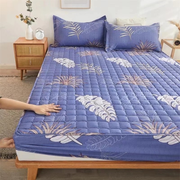 3-in-1 Set Single/ Queen/ King Size Fitted Bed sheet / Flat Sheet - D13