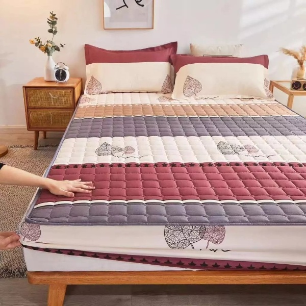 3-in-1 Set Single/ Queen/ King Size Fitted Bed sheet / Flat Sheet - D10