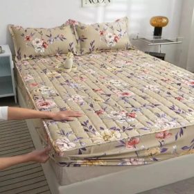 3-in-1 Set Single/ Queen/ King Size Fitted Bed sheet / Flat Sheet - D9 - Image 1