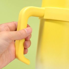 Tumbler Stainless Steel Thermos Flask with Handle Straw (1200ml) - Red - Image 6