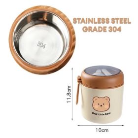 Thermos Flask Thermal Soup Cup Stainless Steel Food Container Porridge Warmer Portable Lunch Box Cooler Bag - Image 8