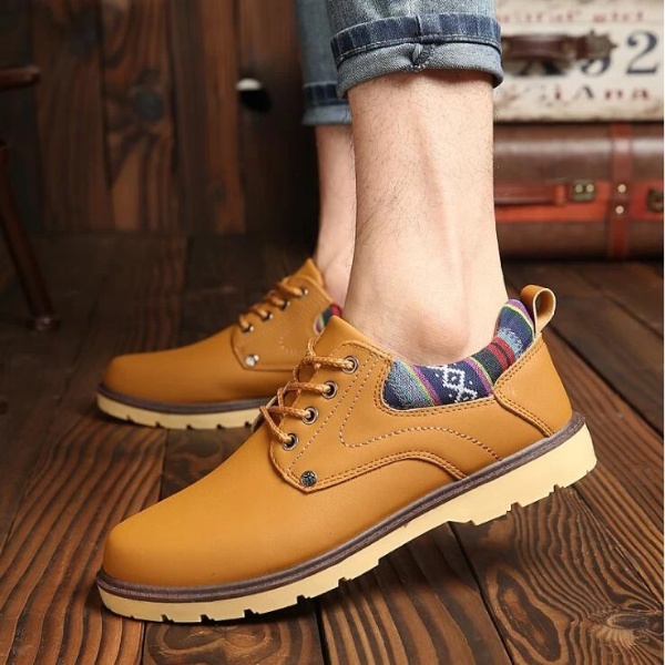 Men's Suede Shoes Casual Shoes Men Boots | Premium Quality - Brown