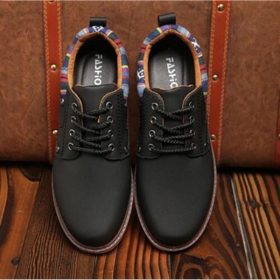 Men's Suede Shoes Casual Shoes Men Boots | Premium Quality - Black - Image 3