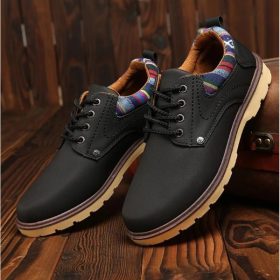 Men's Suede Shoes Casual Shoes Men Boots | Premium Quality - Black - Image 2