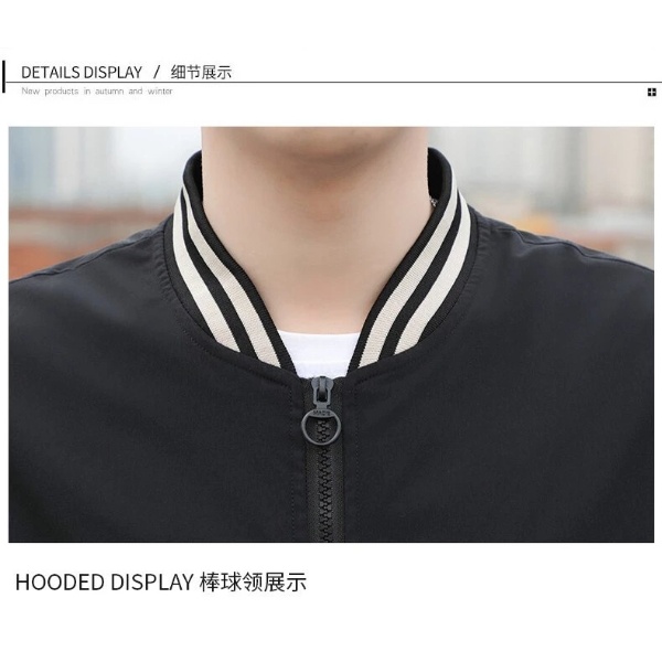 Men's Sports Jacket Casual Plus Size Solid Color Outdoor Windproof - Green