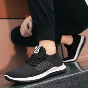 Men's Sport's Sneakers Casual Travel Outdoor S109 - Black - Image 3