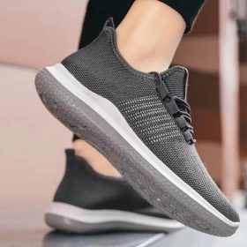 Men's Sport's Sneakers Casual Travel Outdoor S109 - Grey - Image 3