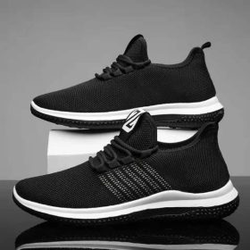 Men's Sport's Sneakers Casual Travel Outdoor S109 - Black - Image 2