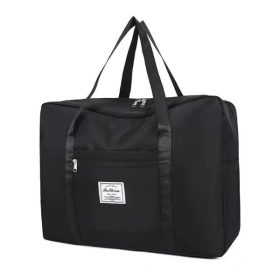 Japan Style Travel Duffel Luggage Beg - Black