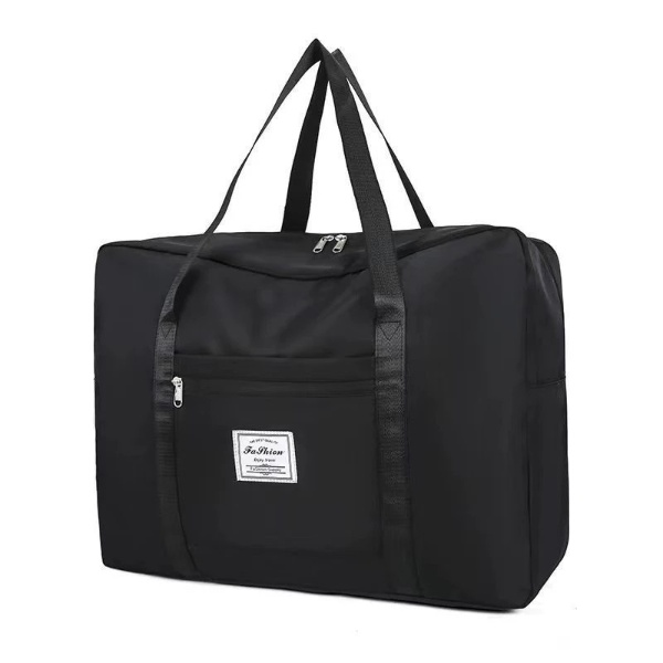 Japan Style Travel Duffel Luggage Beg - Black