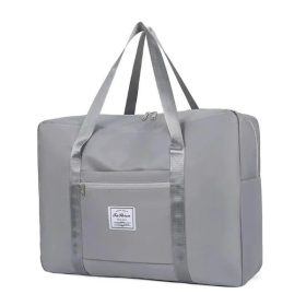 Japan Style Travel Duffel Luggage Beg - Grey