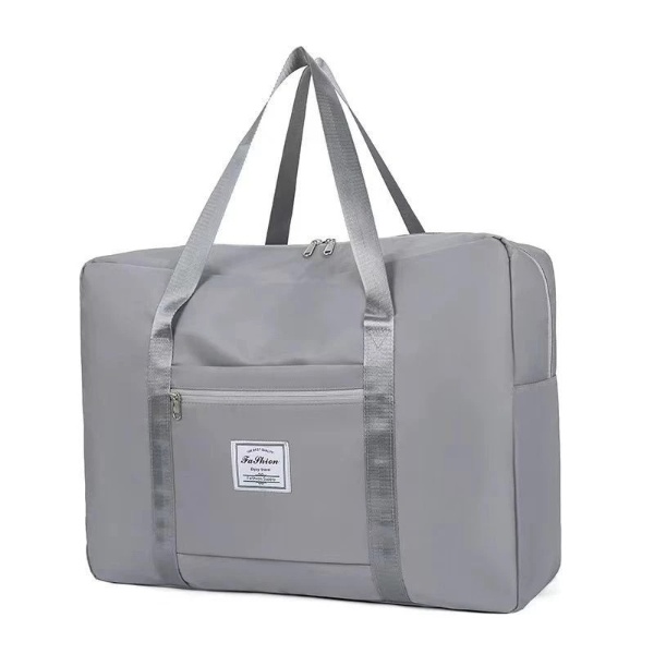 Japan Style Travel Duffel Luggage Beg - Grey