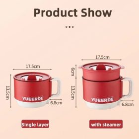 Original Electric Cooker with Malaysia 3 pin Cable Student Dormitory Noodle Heating Small Power Wok Electric - White - Image 9