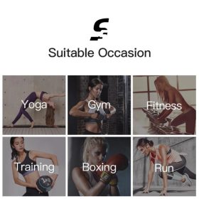 Women Running Shorts Elastic Waist Pocket Yoga Short Woman Sports Short Pink Gym Fitness Shorts Sportswear Ruby-SPPA3027 - Black - Image 2