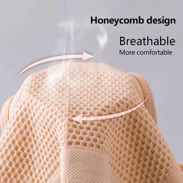 Seamless 3D honeycomb panties high waist slimming shaping underwear 108 - Pink