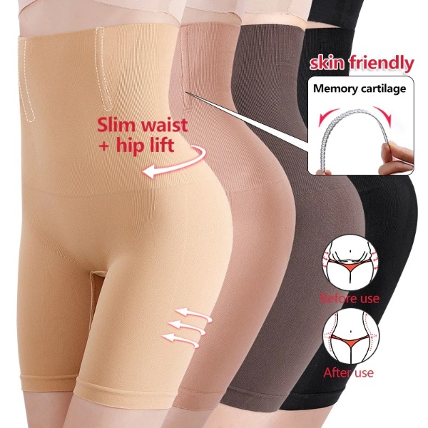 Girdle High Waist Slimming Pants Seamless Shapewear Korset Panties 612 - Skin