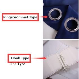 Blackout Shading Jacquard Curtains Sliding Door Curtain for Bedroom Living Room - Money Tree Silver - Image 2