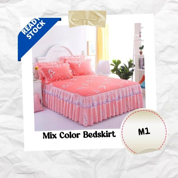 3 -in-1 Set Queen Size Ropol Bedsheet - M1