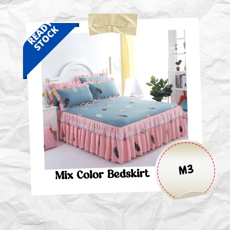 3 -in-1 Set Queen Size Ropol Bedsheet - M3 - Image 1