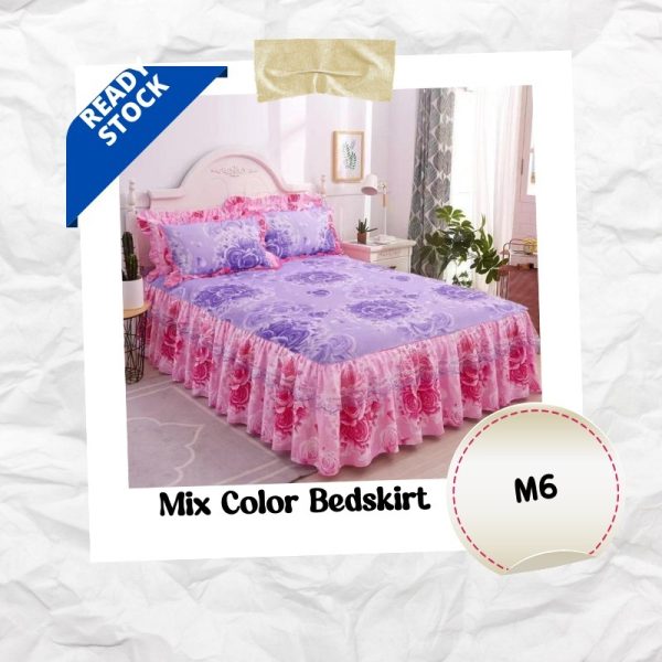 3 -in-1 Set Queen Size Ropol Bedsheet - M6