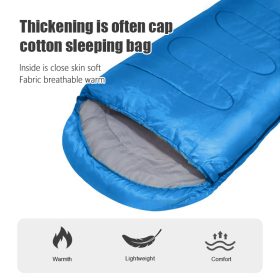 Portable Waterproof Sleeping Bag Camping Portable Bed Outdoor Warm for Outdoor Camping Hiking Travel - Blue - Image 2