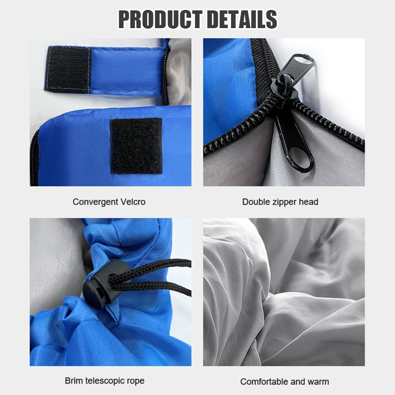 Portable Waterproof Sleeping Bag Camping Portable Bed Outdoor Warm for Outdoor Camping Hiking Travel - Blue - Image 5