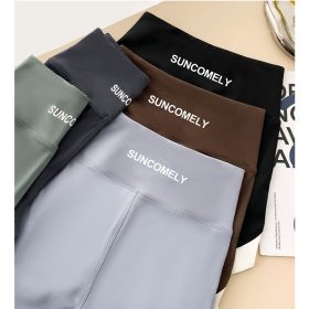 SUPERFLOWER Comfortable High Waist Sharkskin Hot Shorts for Women Perfect for Yoga Running Outdoors - Green - Image 2