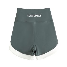 SUPERFLOWER Comfortable High Waist Sharkskin Hot Shorts for Women Perfect for Yoga Running Outdoors - Green - Image 8