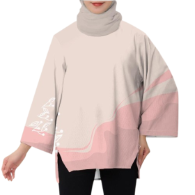 Summer Women's Casual Sports Shirt Long Sleeved Muslimah - W010211-YJ13295 - Image 1