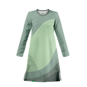 Summer Women's Casual Sports Shirt Long Sleeved Muslimah - W070107-TT11009-01 - Image 1