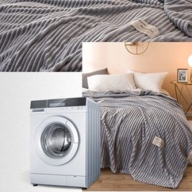 Big Size Flannel Velvet Plush Throw Blanket Sofa Silky And Comfortable Blanket - Beige - Image 9