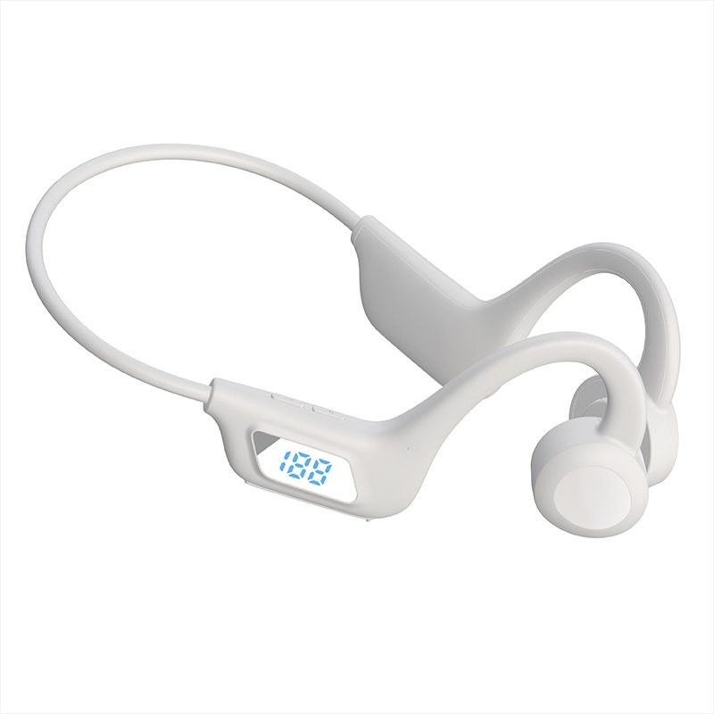 JS7 Wireless Earphones Bluetooth 5.1 Support TF Card MP3 - White - Image 1