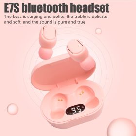 E7S TWS Wireless Headphones 5.0 Bluetooth Earphones Sound Headsets Sport Mini Earbuds - Light Green - Image 7