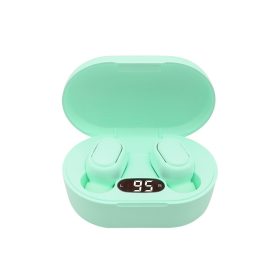 E7S TWS Wireless Headphones 5.0 Bluetooth Earphones Sound Headsets Sport Mini Earbuds - Light Green