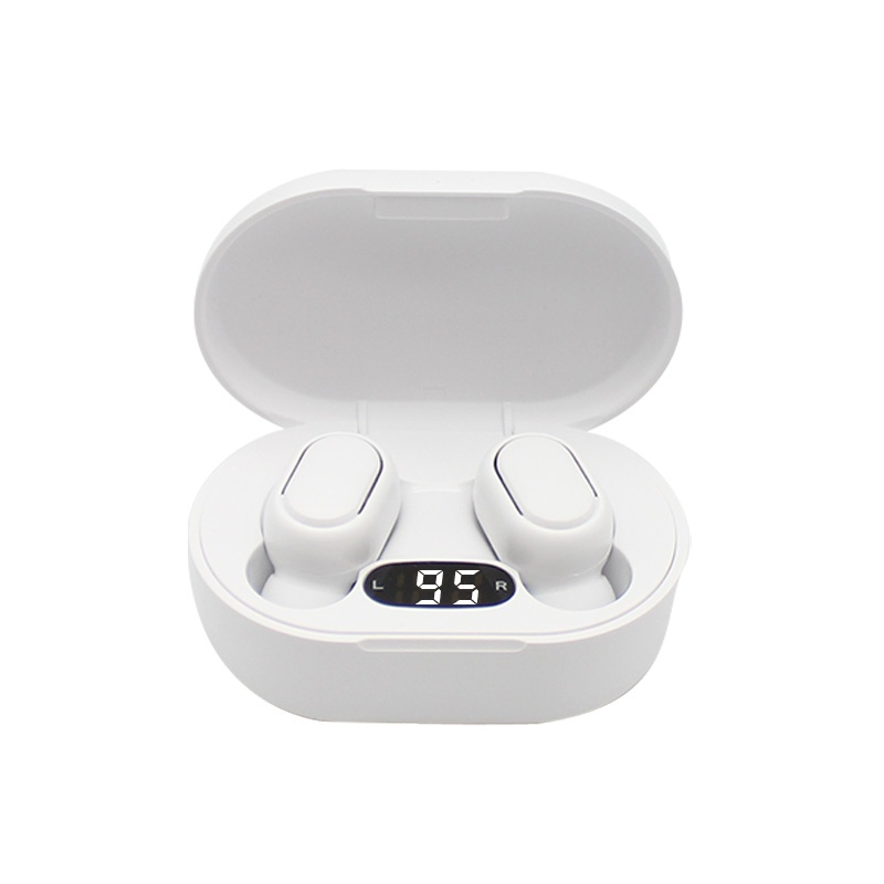 E7S TWS Wireless Headphones 5.0 Bluetooth Earphones Sound Headsets Sport Mini Earbuds - White - Image 1