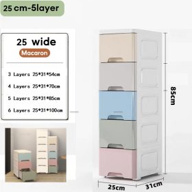 25cm 5 Layers Maracon Wide Durabox Drawer Clothes Storage Cabinet - Image 1