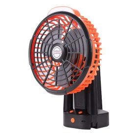 Shake Head 2024 New Mini Adjustable Fan Small Cooling Desk Home Office Table Battery USB Rechargeable Portable - Black - Image 3