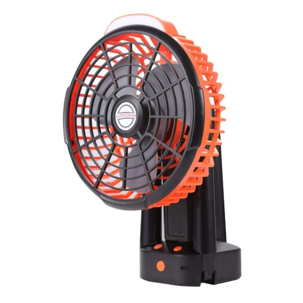 Shake Head 2024 New Mini Adjustable Fan Small Cooling Desk Home Office Table Battery USB Rechargeable Portable - Black