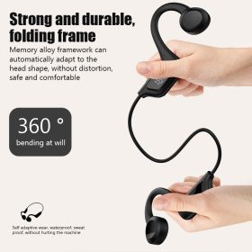 JS7 Wireless Earphones Bluetooth 5.1 Support TF Card MP3 - Black - Image 7