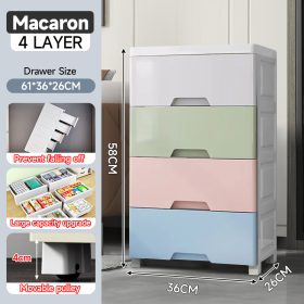 36cm 4 Layers Maracon Wide Durabox Drawer Clothes Storage Cabinet - Image 1