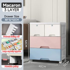 48cm 3 Layers Maracon Wide Durabox Drawer Clothes Storage Cabinet - Image 1