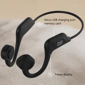 JS7 Wireless Earphones Bluetooth 5.1 Support TF Card MP3 - Black - Image 10