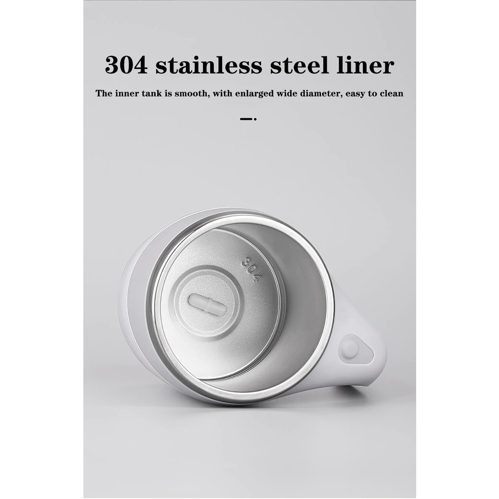 Automatic Stirring Coffee Cup Insulation Cup Self Auto Mix Mug Warmer Bottle - White - Image 4