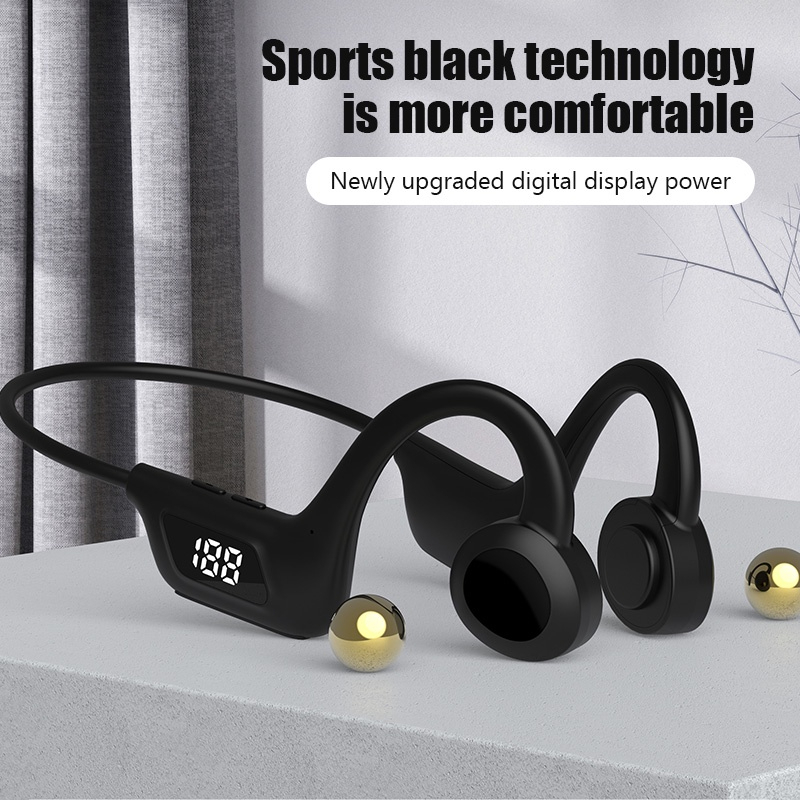 JS7 Wireless Earphones Bluetooth 5.1 Support TF Card MP3 - Black - Image 3