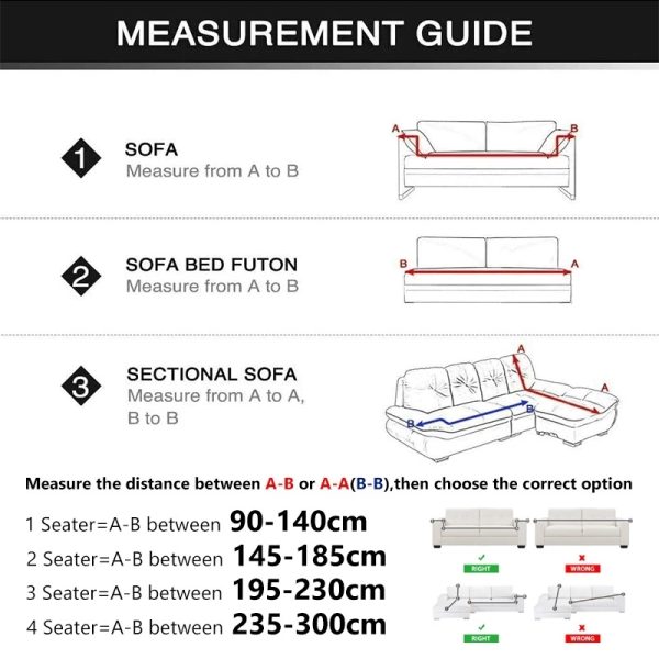 Elastic Jacquard Sofa Cover 1/2/3/4 Seater Sofa Cover L-shaped Full-wrap Sofa Cover - Beige